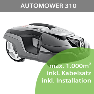 Mähroboter Husqvarna Automower 310 Mark || (max 1.000m²)  inkl. Installation bis 500m²