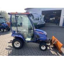 ISEKI TXG 237 Kommunaltraktor mit Räumschild und Kehrbesen